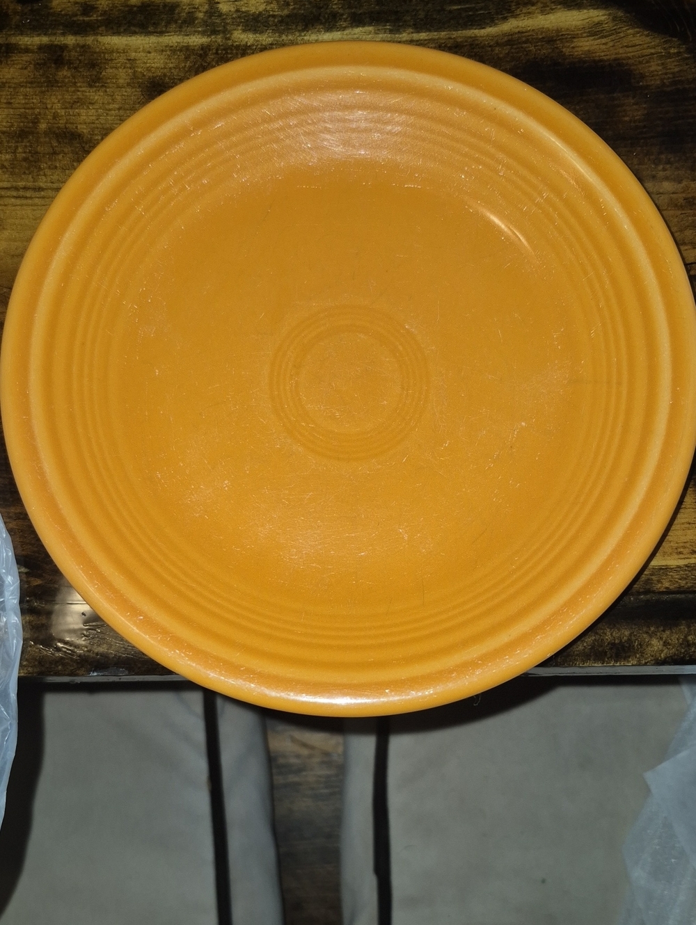 Fiestaware Ceramic Salad  Plate - Vibrant Orange